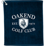Front View of Blue 1.3 lb./doz. 18x15in Terry Golf Towel