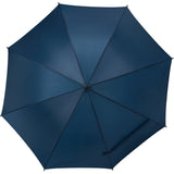 Front View of Blue 46" Auto Open Umbrella plain