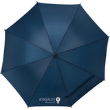 Front View of Blue 46" Auto Open Umbrella