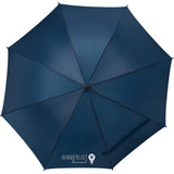 Front View of Blue 46" Auto Open Umbrella