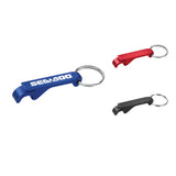Front View of Blue Aluminum Bottle / Can Opener