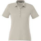Front View of Brown Women's DADE Short Sleeve Polo plain