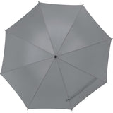 Front View of Gray 46" Auto Open Umbrella plain