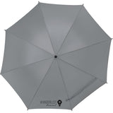 Front View of Gray 46" Auto Open Umbrella