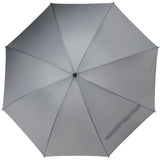 Front View of Gray 60" Manual Golf Umbrella plain