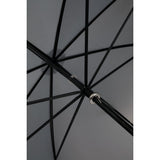 Front View of Gray 60" Manual Golf Umbrella