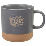 Front View of Gray Santos 12oz Ceramic Mug