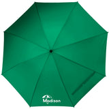 Front View of Green 60" Manual Golf Umbrella