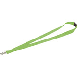 Front View of Green Lanyard with Lobster Clip plain
