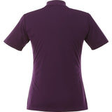Front View of Purple Women's DADE Short Sleeve Polo plain