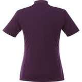 Front View of Purple Women's DADE Short Sleeve Polo plain