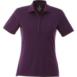 Front View of Purple Women's DADE Short Sleeve Polo plain