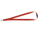 Front View of Red Lanyard with Lobster Clip plain