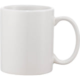 Front View of White Bounty 11oz Ceramic Mug plain