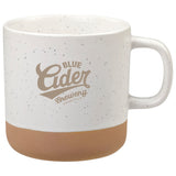 Front View of White Santos 12oz Ceramic Mug