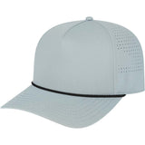 Gray Cap America Summit Perforated Cap with Rope plain