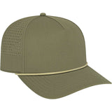 Green Cap America Summit Perforated Cap with Rope plain