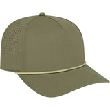 Green Cap America Summit Perforated Cap with Rope plain