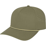 Green Cap America Summit Perforated Cap with Rope plain