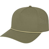Green Cap America Summit Perforated Cap with Rope plain