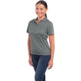 Grey Women's DADE Short Sleeve Polo plain