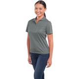 Grey Women's DADE Short Sleeve Polo plain