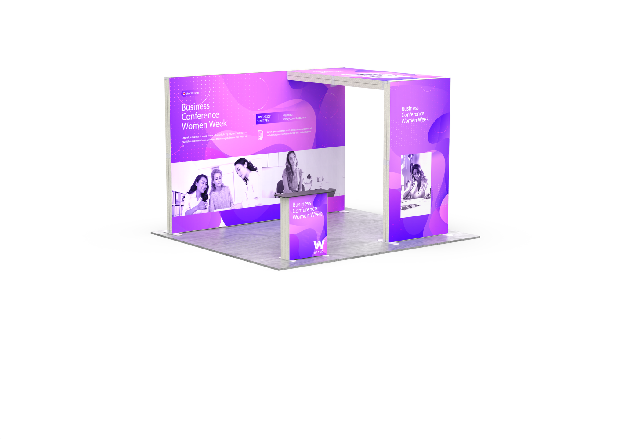 10ft SEG Modular Lightbox Display Kit A