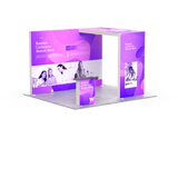 10ft Backlit Lightbox Display - Kit 1 — kit hero, full booth setup
