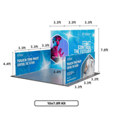 10ft Foldable SEG Display - Kit 2 — alternate angle