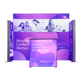 10ft Backlit Lightbox Display - Kit 3 — kit hero, full booth setup