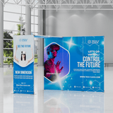 10ft Foldable SEG Display - Kit 1 — kit hero, full booth setup