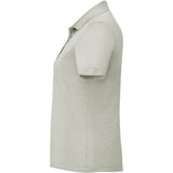 Left View of Brown Women's DADE Short Sleeve Polo plain