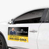 Magnets — vehicle-applied custom printed magnet sign