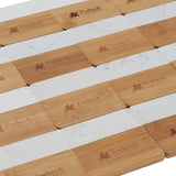 Natural Marble and Bamboo Coaster Set