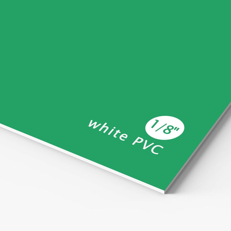 PVC Sign — rigid white PVC printed sign panel