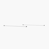 Custom-branded Canopy Half Wall — 40mm Frame — assembled rail view