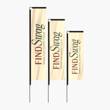 Custom rectangle flag with full-color print