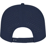 Rear View of Blue Cap America Summit Perforated Cap with Rope plain