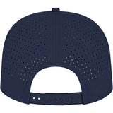 Rear View of Blue Cap America Summit Perforated Cap with Rope plain