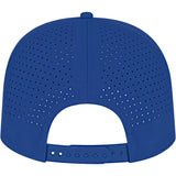 Rear View of Blue Cap America Summit Perforated Cap with Rope plain