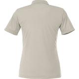Rear View of Brown Women's DADE Short Sleeve Polo plain