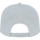 Rear View of Gray Cap America Summit Perforated Cap with Rope plain