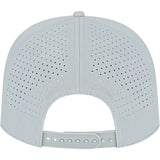 Rear View of Gray Cap America Summit Perforated Cap with Rope plain