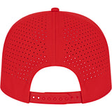 Rear View of Red Cap America Summit Perforated Cap with Rope plain