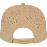 Rear View of Tan Cap America Summit Perforated Cap with Rope plain