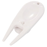 Rear View of White Divot Tool with Ball Marker plain