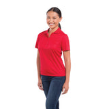 Red Women's DADE Short Sleeve Polo plain