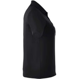 Right View of Black Women's DADE Short Sleeve Polo plain