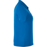 Right View of Blue Women's DADE Short Sleeve Polo plain