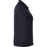 Right View of Blue Women's DADE Short Sleeve Polo plain